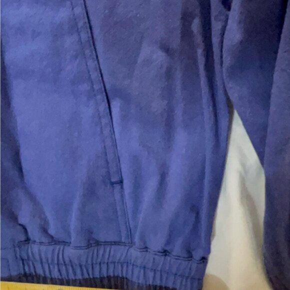 Vintage 80s Lizsport Blue Cotton Bomber Jacket Made in Yugoslavia M - Picture 7 of 9